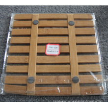 (BC-M1020) Handmade Natural Bamboo Square Heat Insulation Mat